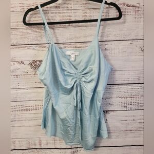 Forever 21  1X Baby Blue Satin Style Tank Top